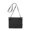 Gucci Eclipse Crossbody Shoulder Bag Black GG Canvas