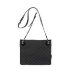 Gucci Eclipse Crossbody Shoulder Bag Black GG Canvas