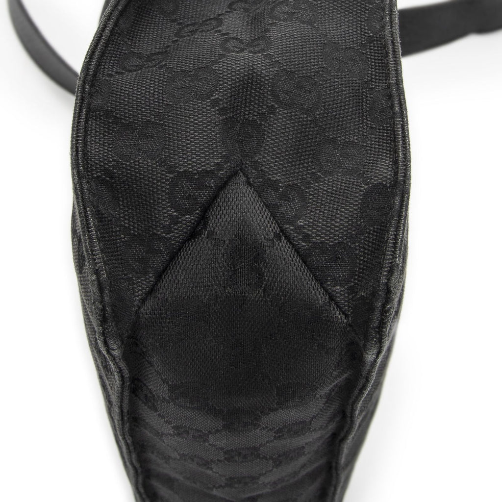 Gucci Eclipse Crossbody Shoulder Bag Black GG Canvas — view 8