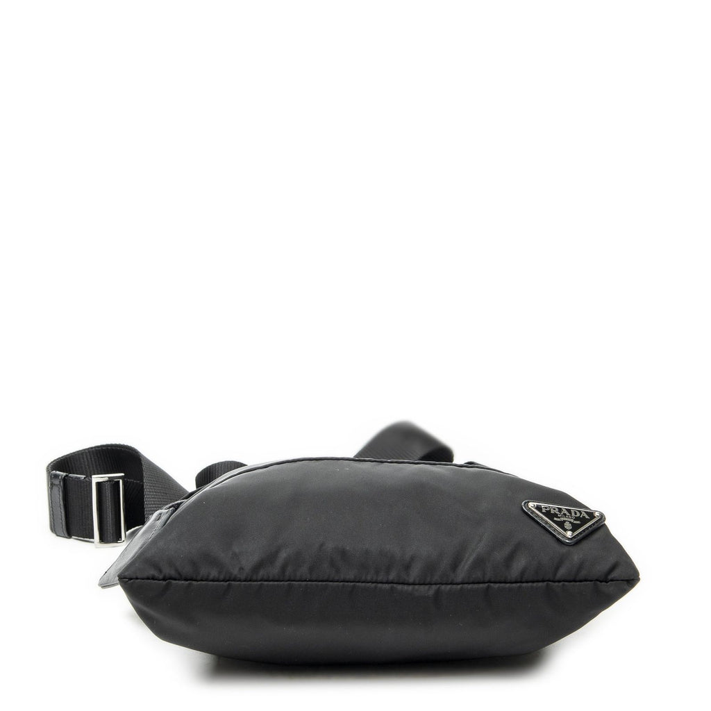 Prada Square Flat Crossbody Black Nylon Canvas — view 6