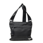 Prada Square Flat Crossbody Black Nylon Canvas