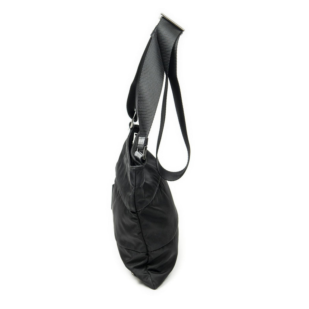 Prada Square Flat Crossbody Black Nylon Canvas — view 3