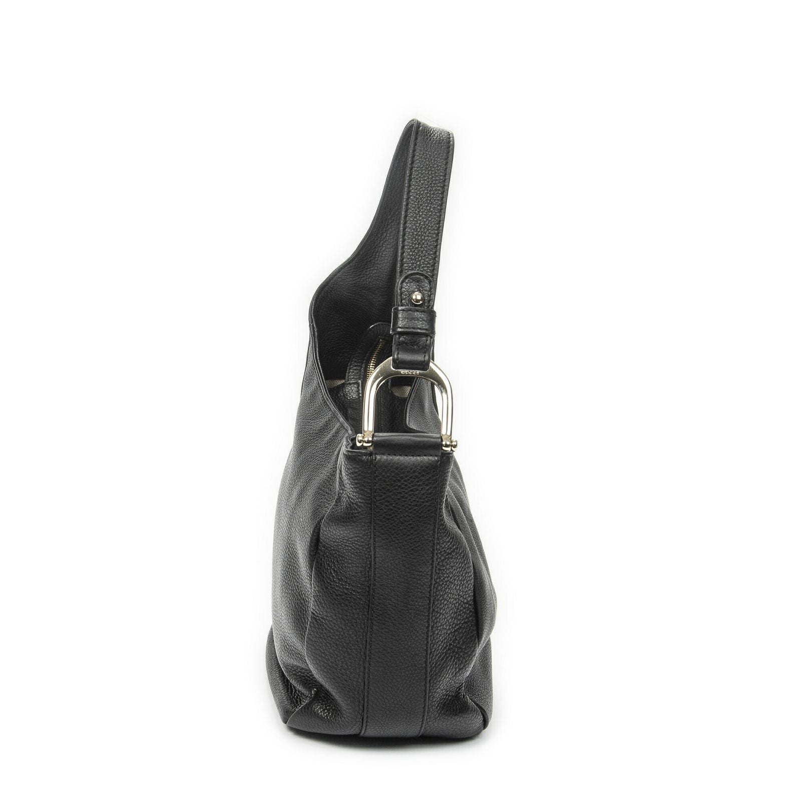 Gucci Small Greenwich Hobo Black Grain Calf Skin Leather — view 4