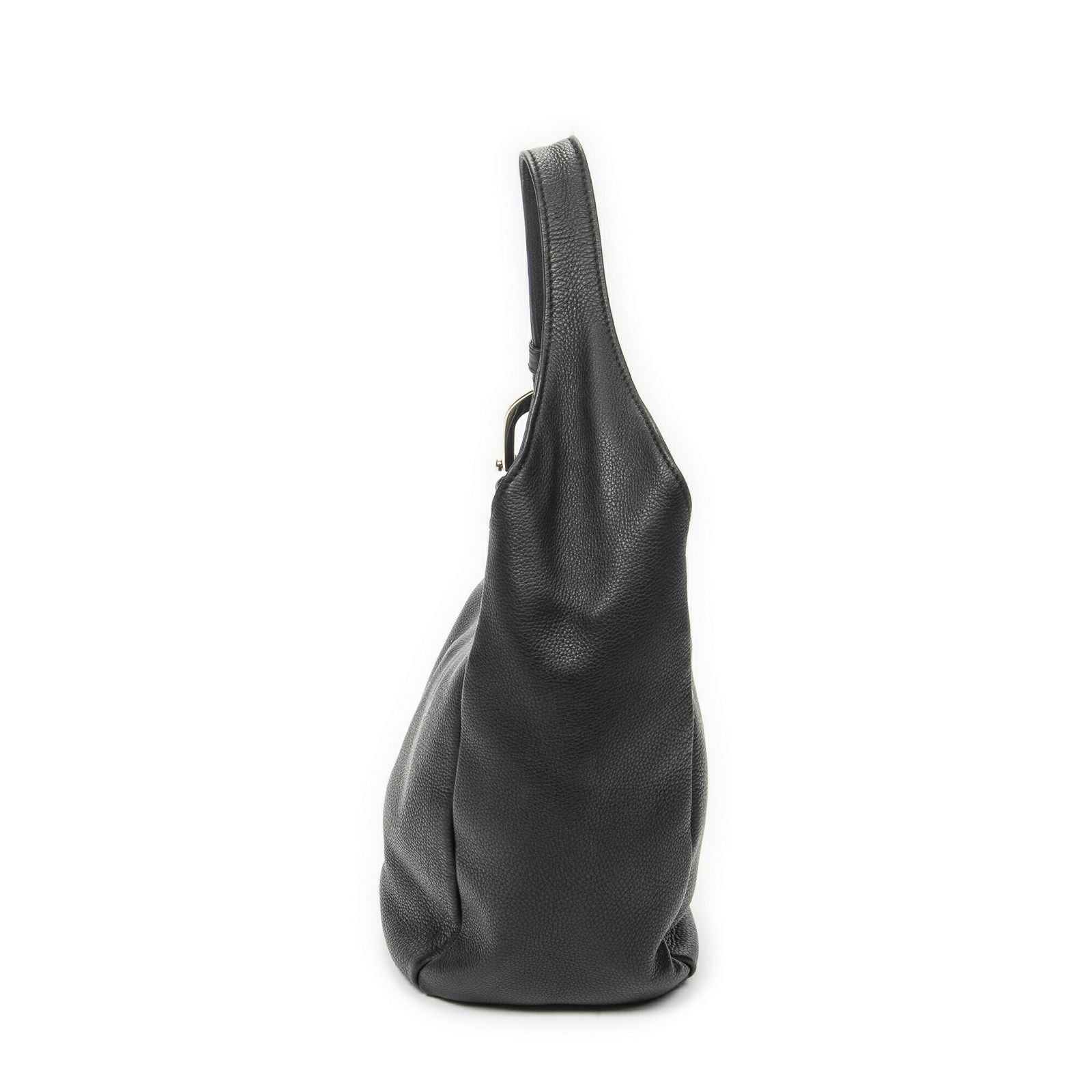 Gucci Small Greenwich Hobo Black Grain Calf Skin Leather — view 3