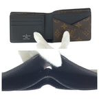 Louis Vuitton Monogram Portefeuille Multiple Brown Fold Wallet Compact — view 8
