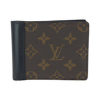 Louis Vuitton Monogram Portefeuille Multiple Brown Fold Wallet Compact