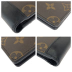 Louis Vuitton Monogram Portefeuille Multiple Brown Fold Wallet Compact — view 3