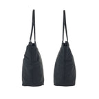 Prada Tessuto Black Silver Nylon Leather Tote Shoulder — view 8