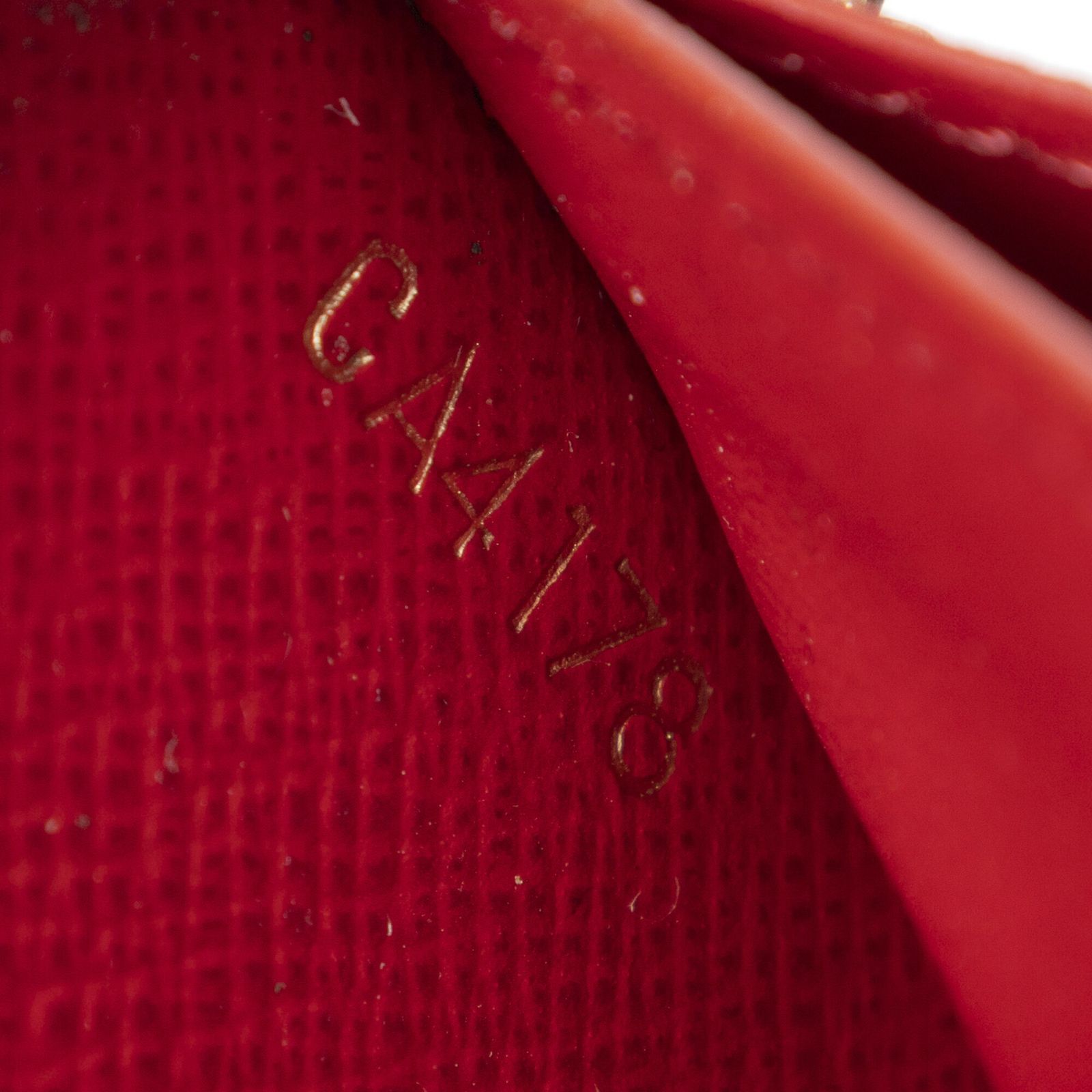 Louis Vuitton Clemence Wallet Brown Red Damier Ebene — view 5