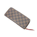 Louis Vuitton Clemence Wallet Brown Red Damier Ebene — view 2