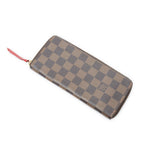 Louis Vuitton Clemence Wallet Brown Red Damier Ebene