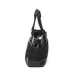Gucci Side Pocket Rectangular Tote Black Nylon Canvas — view 3