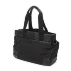 Gucci Side Pocket Rectangular Tote Black Nylon Canvas — view 2