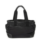 Gucci Side Pocket Rectangular Tote Black Nylon Canvas — view 5