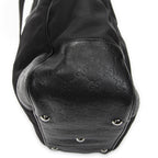 Gucci Side Pocket Rectangular Tote Black Nylon Canvas — view 7