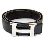 Hermes Constance Belt 32 Black Brown Box Leather — view 2