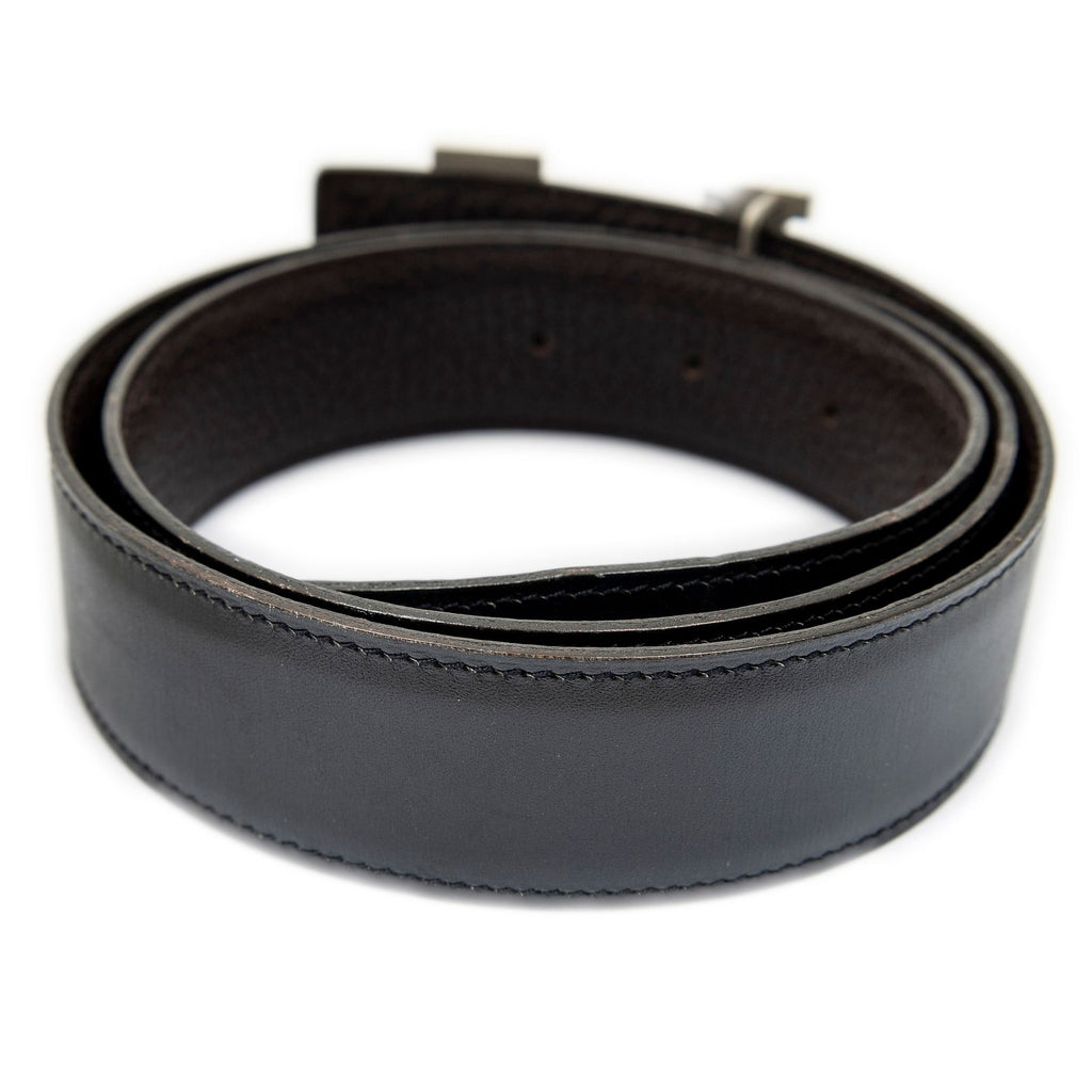 Hermes Constance Belt 32 Black Brown Box Leather — view 3