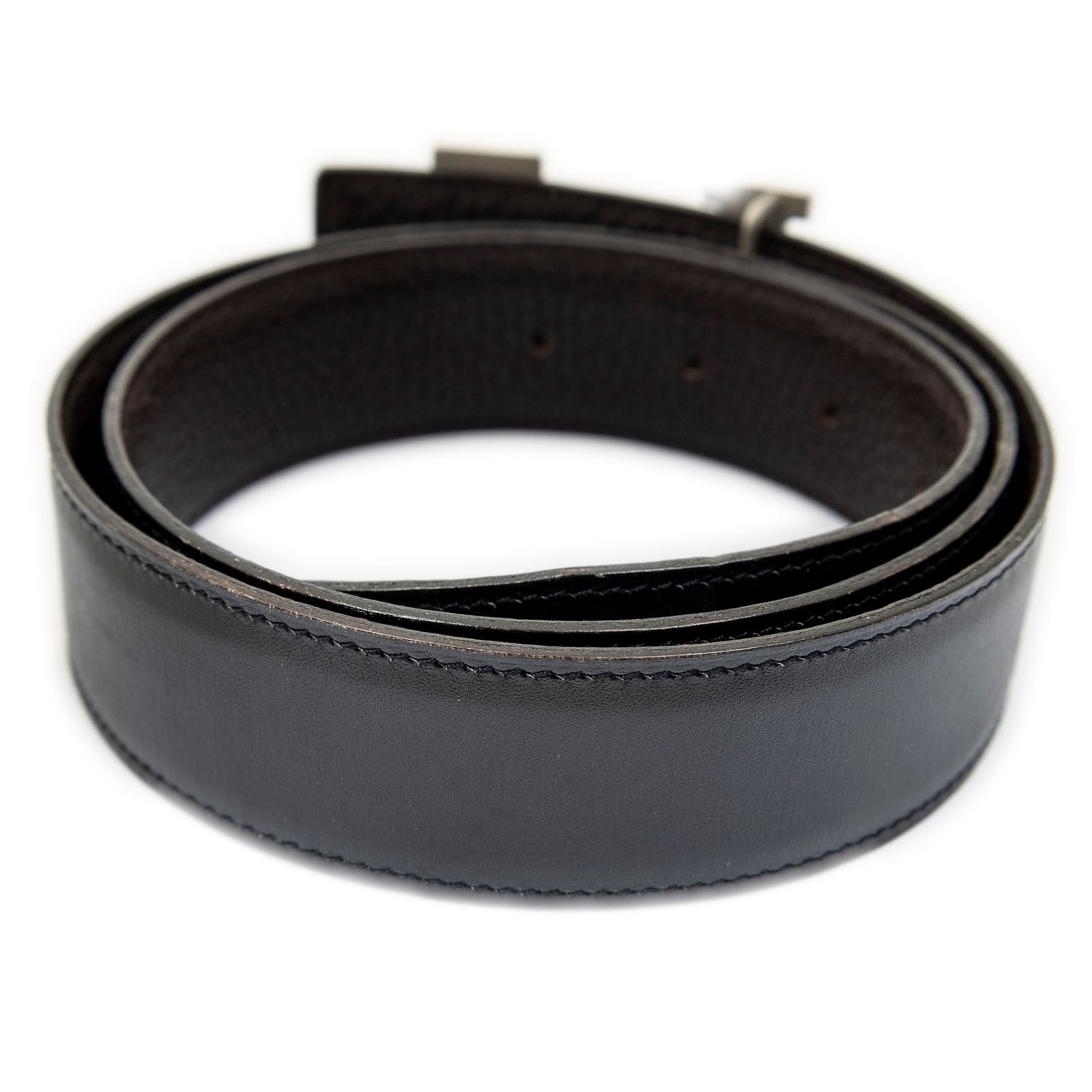 Hermes Constance Belt 32 Black Brown Box Leather — view 3