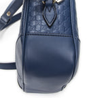 Gucci Bree Cross Belt Bag Blue Micro Guccissima Leather — view 7