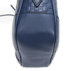 Gucci Bree Cross Belt Bag Blue Micro Guccissima Leather — view 8