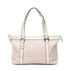 Gucci Abbey Zip Tote Light Pink Ivory GG Canvas