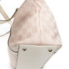 Gucci Abbey Zip Tote Light Pink Ivory GG Canvas — view 7