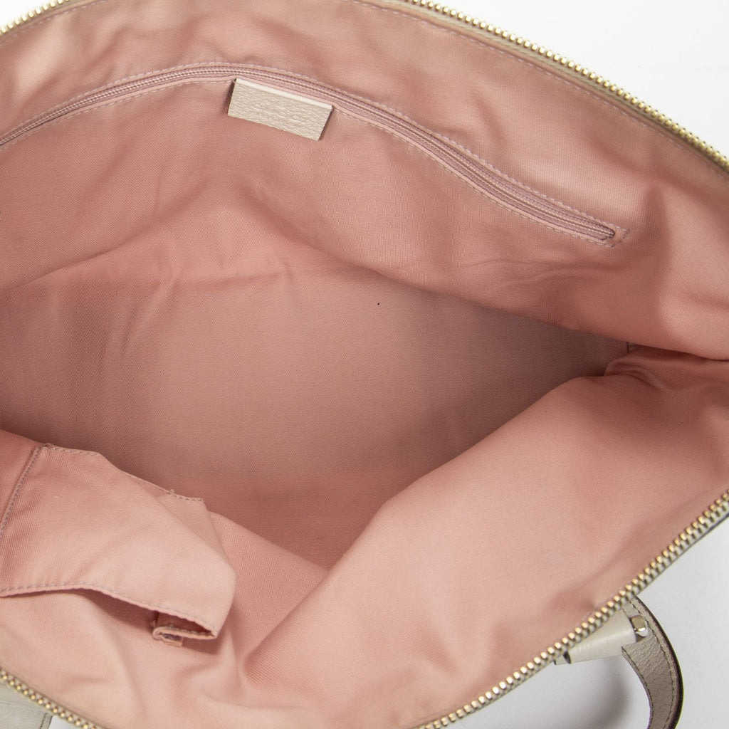 Gucci Abbey Zip Tote Light Pink Ivory GG Canvas — view 9