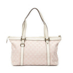 Gucci Abbey Zip Tote Light Pink Ivory GG Canvas — view 5