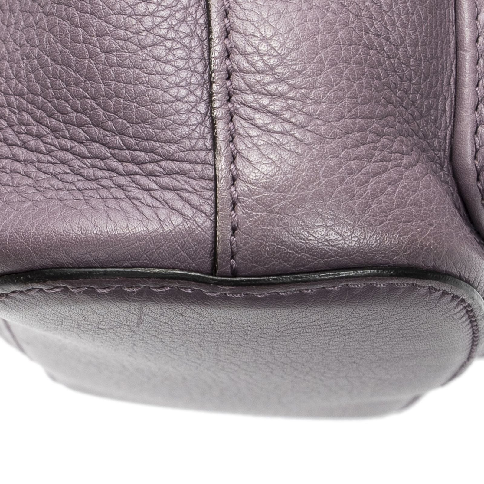 Gucci Bamboo Backpack Tassel Purple Calfskin Leather — view 8