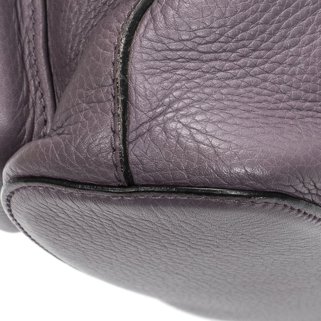 Gucci Bamboo Backpack Tassel Purple Calfskin Leather — view 7