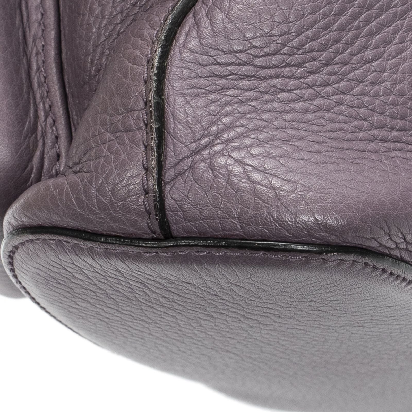 Gucci Bamboo Backpack Tassel Purple Calfskin Leather — view 7