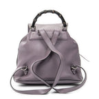 Gucci Bamboo Backpack Tassel Purple Calfskin Leather — view 5