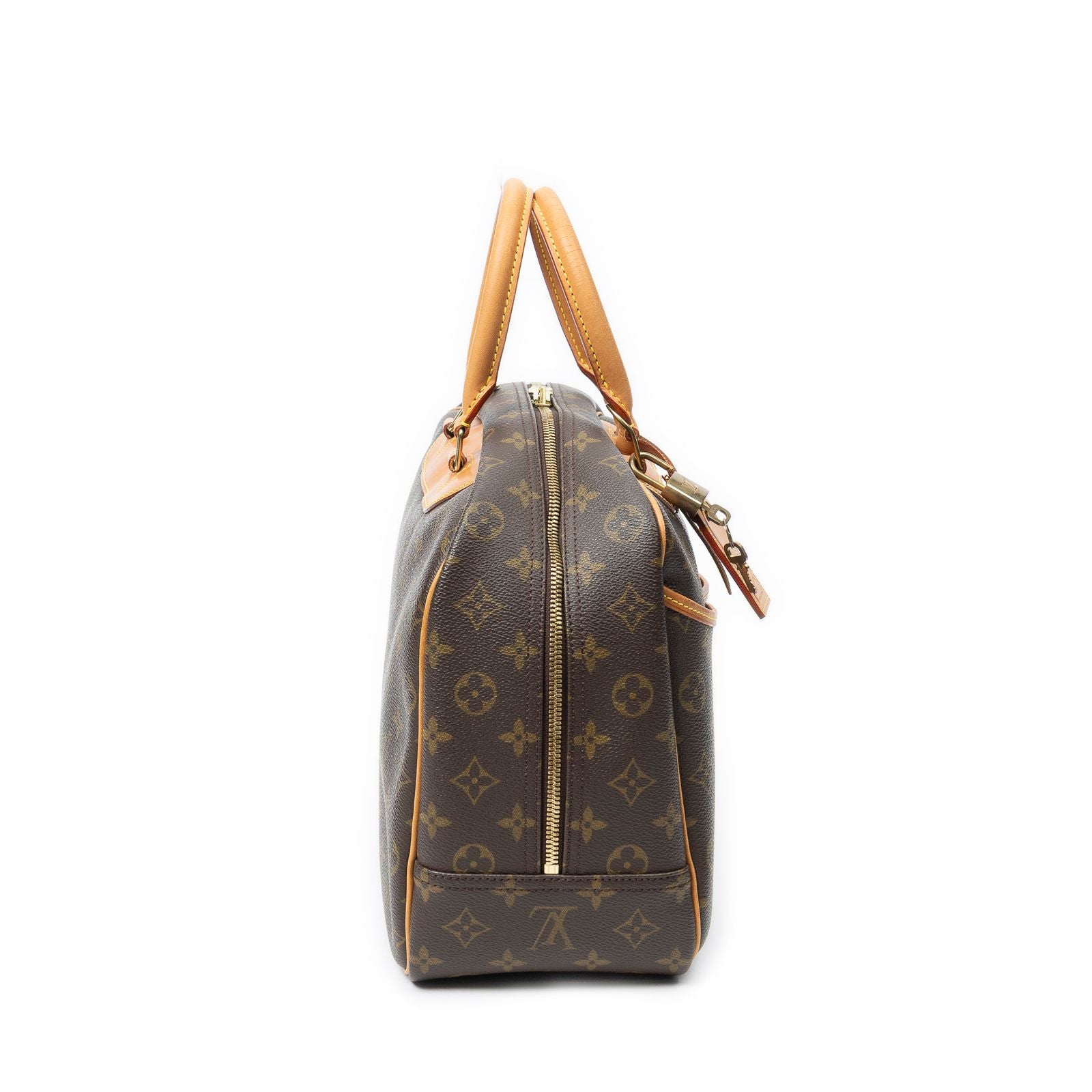 Louis Vuitton Deauville Brown Monogram Canvas Handbag — view 4