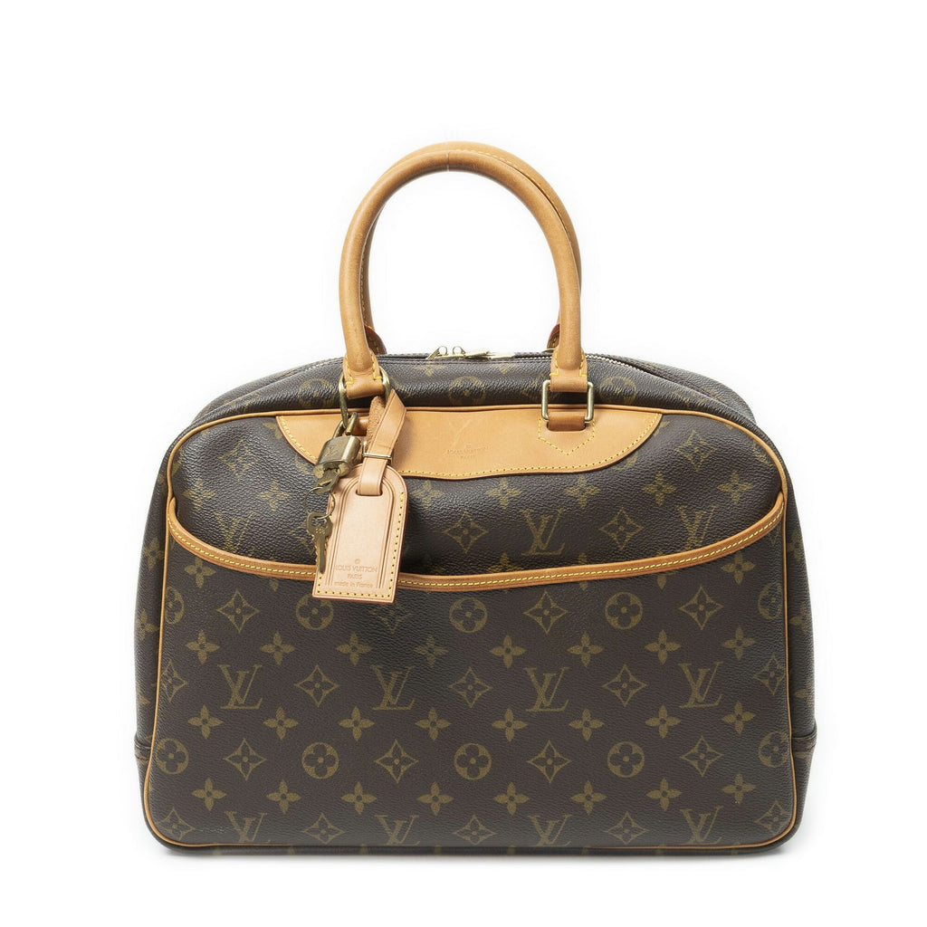 Louis Vuitton Deauville Brown Monogram Canvas Handbag