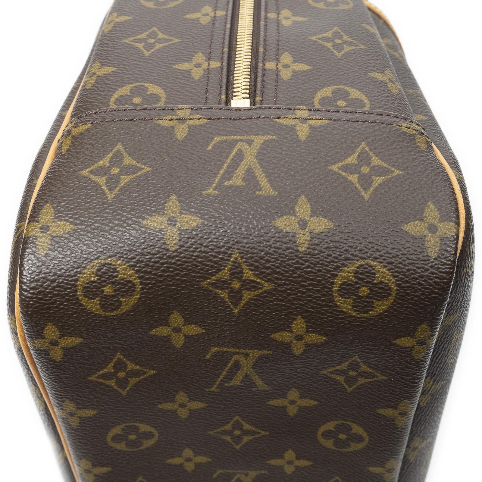 Louis Vuitton Deauville Brown Monogram Canvas Handbag — view 8