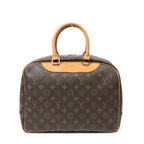 Louis Vuitton Deauville Brown Monogram Canvas Handbag — view 5