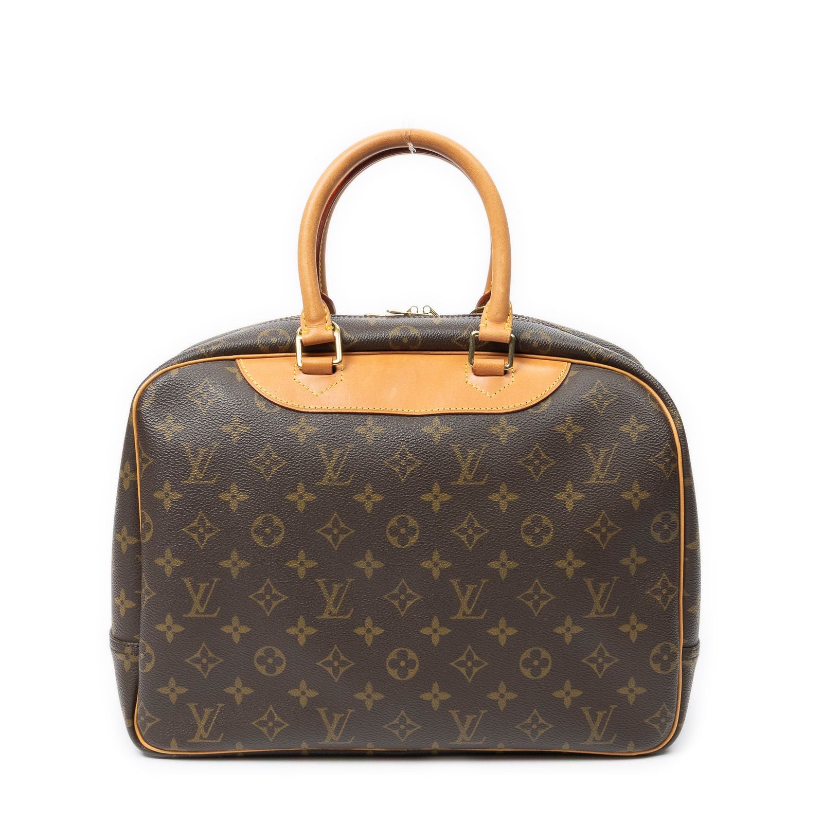 Louis Vuitton Deauville Brown Monogram Canvas Handbag — view 5
