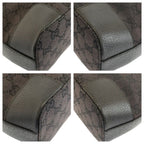 Gucci Black Gold GG Canvas Leather Shoulder — view 4
