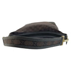 Gucci Black Gold GG Canvas Leather Shoulder — view 8