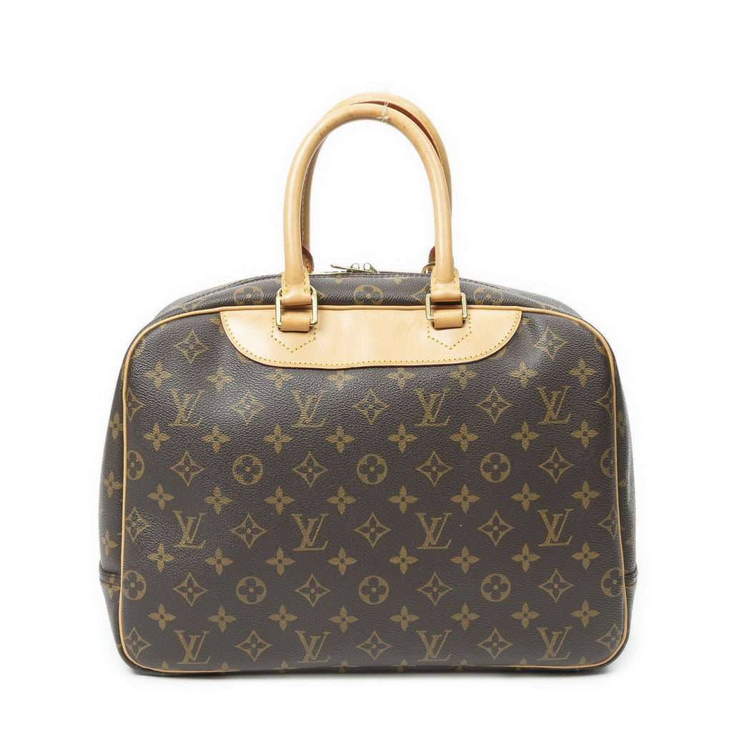 Louis Vuitton Deauville Brown Monogram Canvas Handbag — view 5