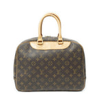 Louis Vuitton Deauville Brown Monogram Canvas Handbag — view 5