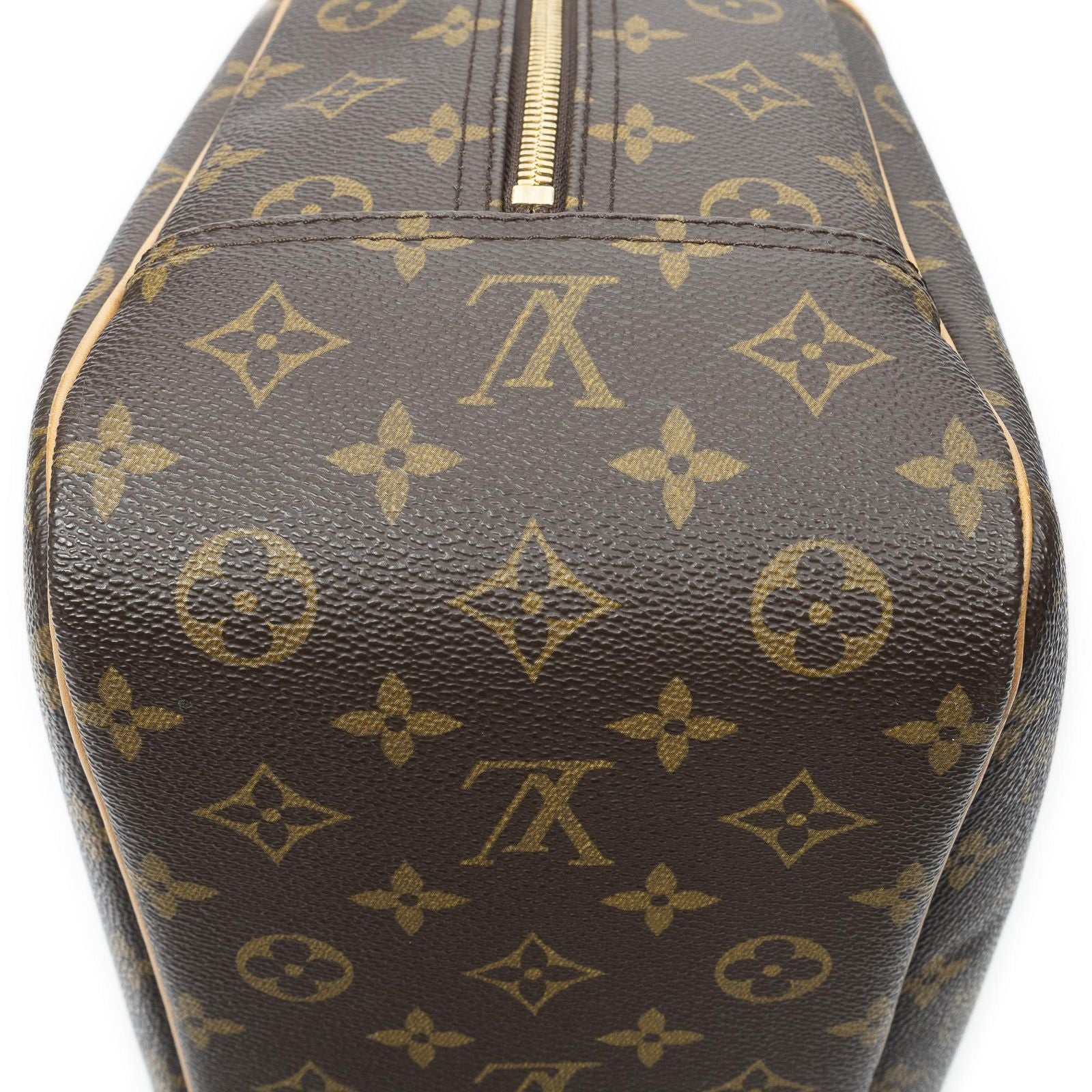 Louis Vuitton Deauville Brown Monogram Canvas Handbag — view 8