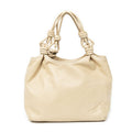 Loeweanagram Knot Hobo Light Beige Calfskin Leather