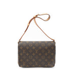 Louis Vuitton Musette Tango Brown Monogram Canvas Messenger