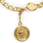 Chanel CC Logo Medallion Chain Belt Gold Plated — view 3