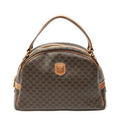 Celine Dome Bowla Bag Brown Macadam Canvas