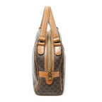 Celine Dome Bowla Bag Brown Macadam Canvas — view 4