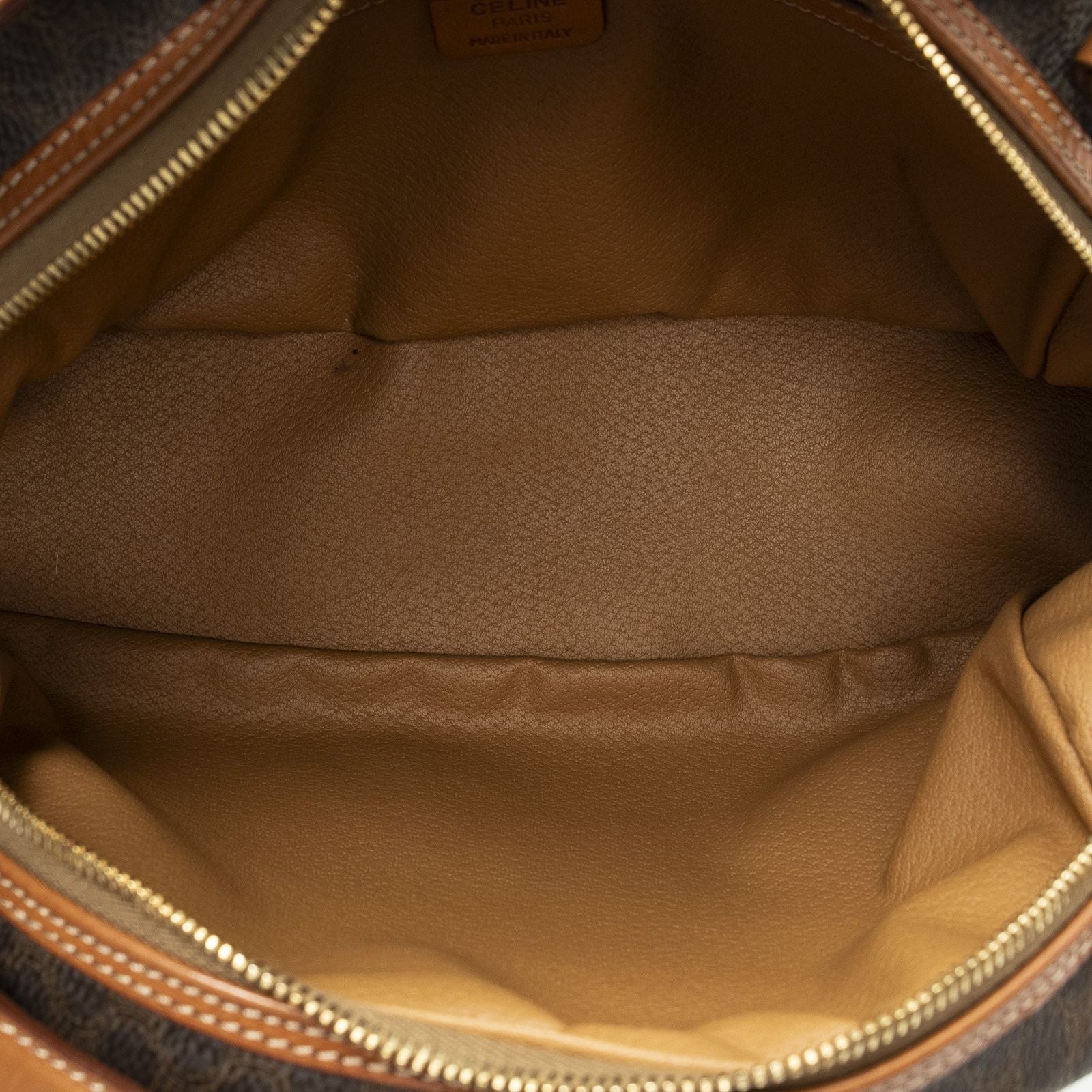 Celine Dome Bowla Bag Brown Macadam Canvas — view 9