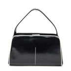 Prada Spazzolato Frame Bag Black Calfskin Leather — view 5