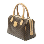 Celine Small Boston Brown Macadam Canvas Shoulder — view 2